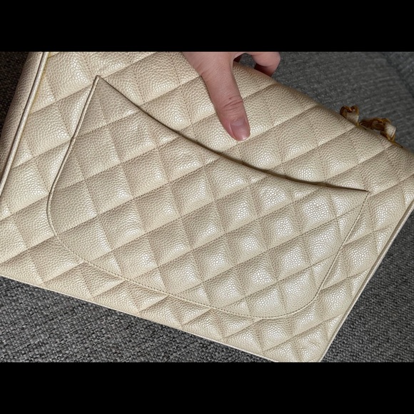 CHANEL JUMBO XL CLASSIC FLAP CAVIAR24k GHW - Picture 16 of 17